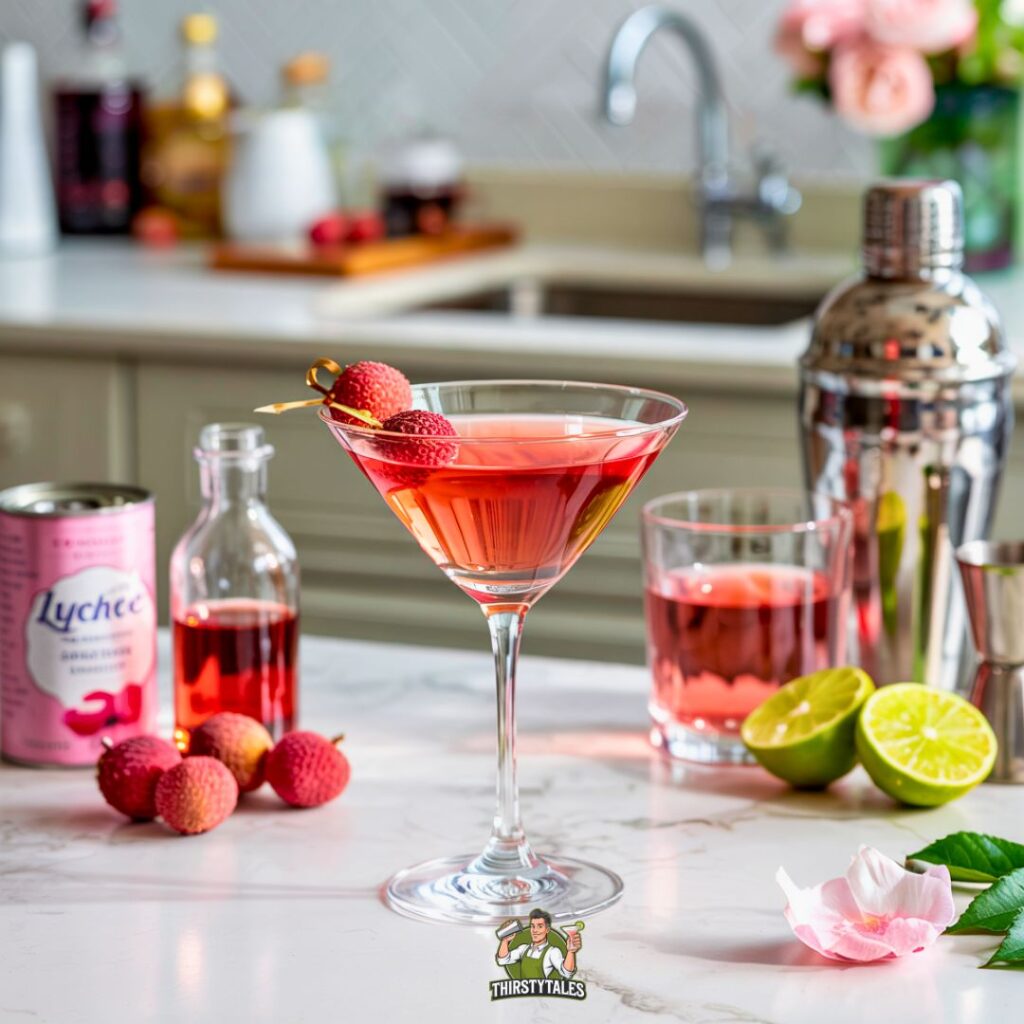 Lychee Rose Martini Cockatil Recipe