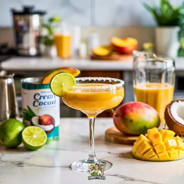 Mango Coconut Daiquiri Cocktail Recipe