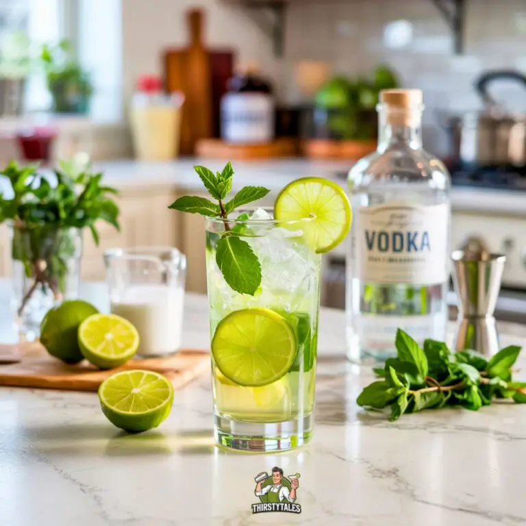 Minty Lime Vodka Splash Cockatil Recipe
