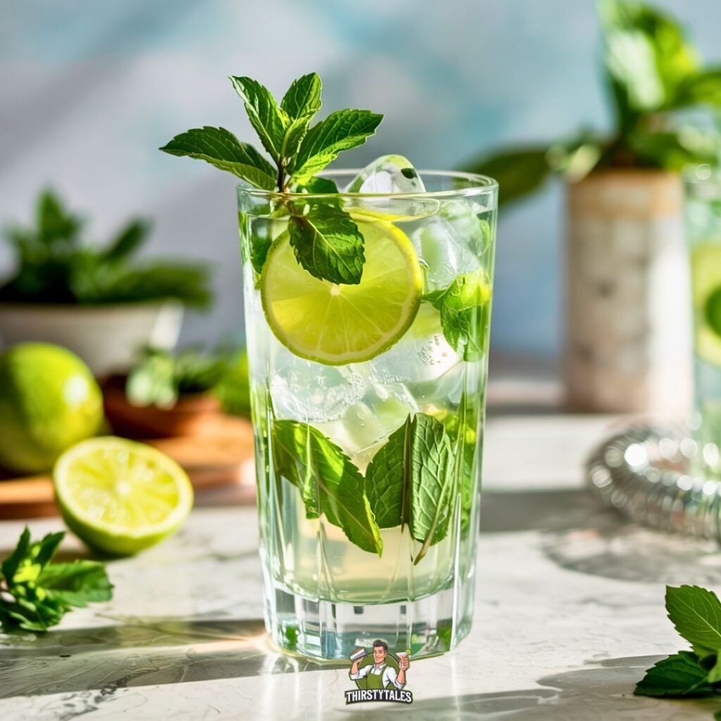 Minty Vodka Mojito Cocktail Recipe