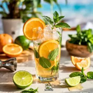 Orange Mint Mojito Cocktail Recipe