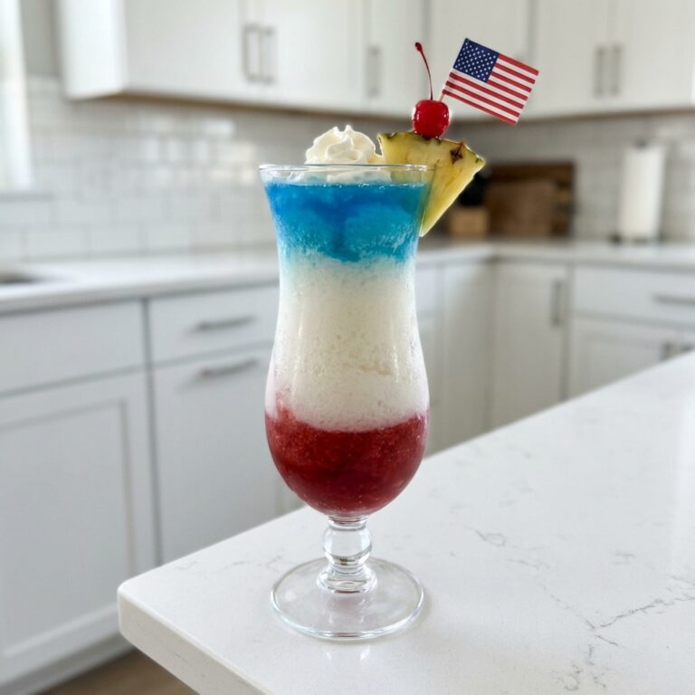 Patriotic Pina Colada Cocktail Recipe