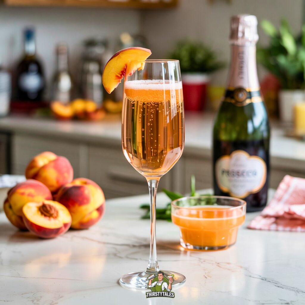 Peach Bellini Cockatil Recipe