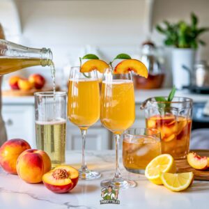 Peach Bellini Mocktail Recipe
