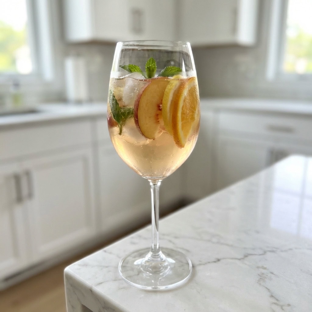 Peach Iced Tea Sangria Cocktail Recipe