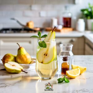 Pear Vanilla Fizz Mocktail Recipe