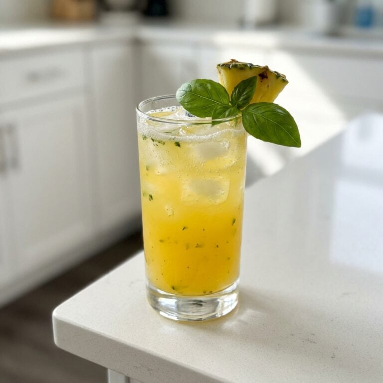 Pineapple Basil Smash Cocktail Recipe