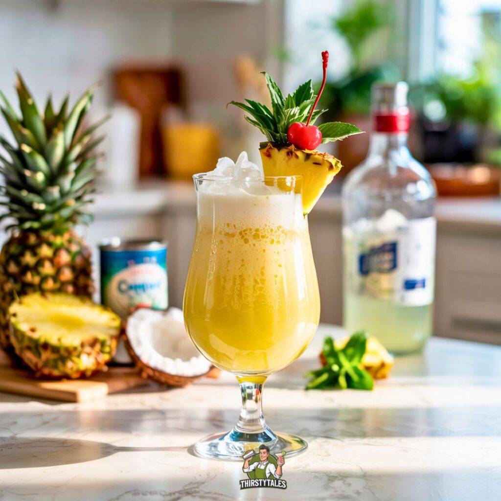 Pineapple Coconut Cooler Cockatil Recipe