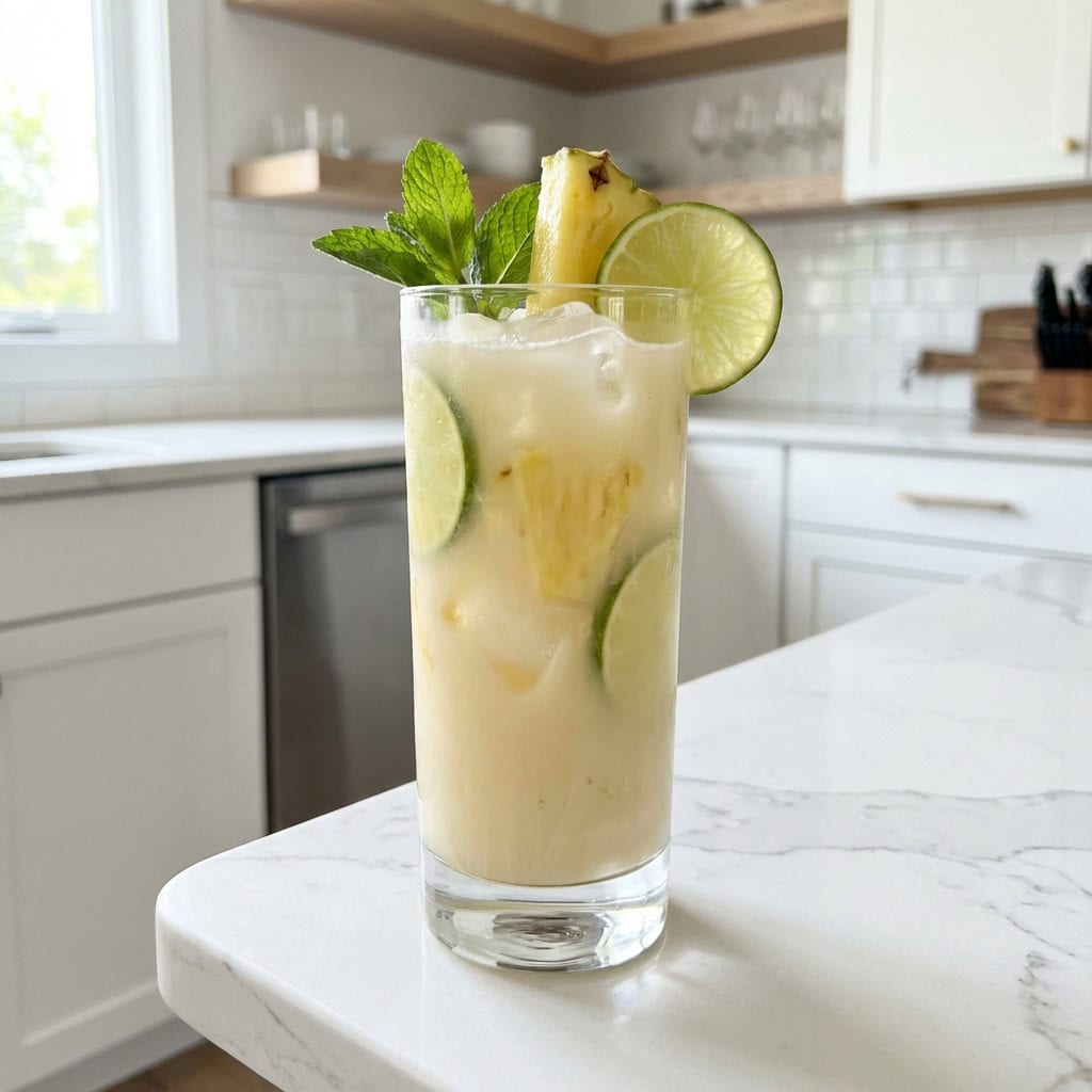 Pineapple Coconut Rum Punch Cocktail Recipe