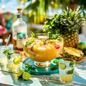 Pineapple Coconut Rum Punch Cocktail Recipe