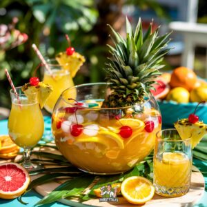 Pineapple Rum Punch Cocktail Recipe