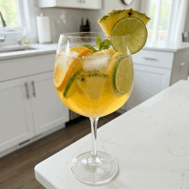 Pineapple Sangria Splash Cocktail Recipe