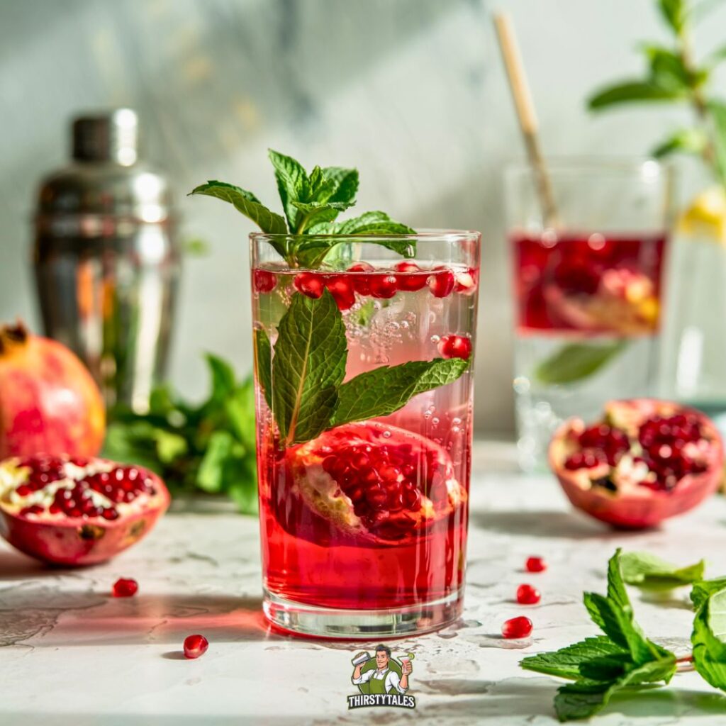 Pomegranate Mint Refresher Cocktail Recipe