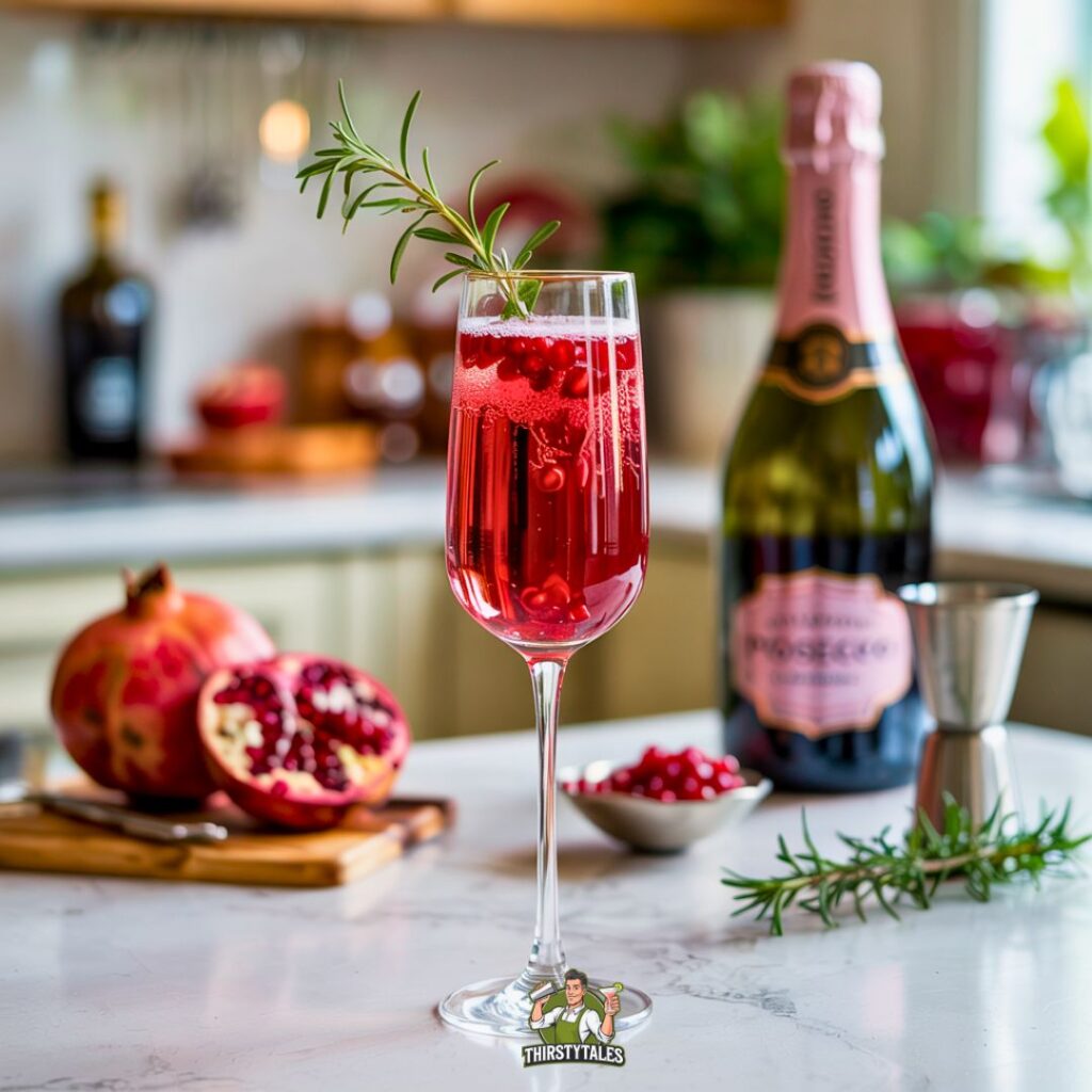 Pomegranate Prosecco Cockatil Recipe