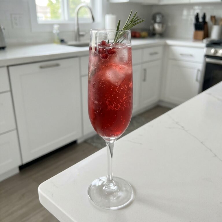 Pomegranate Rosemary Sparkle Mocktail Recipe