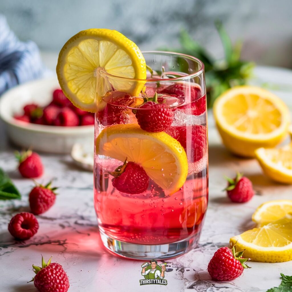 Raspberry Gin Fizz Cocktail Recipe