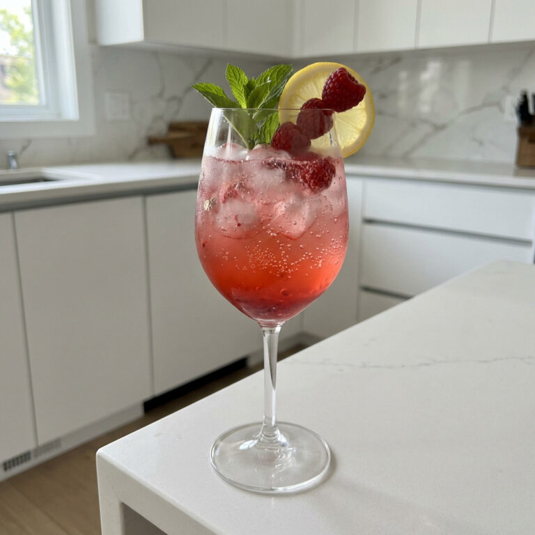 Raspberry Lemon Spritzer Cocktail Recipe