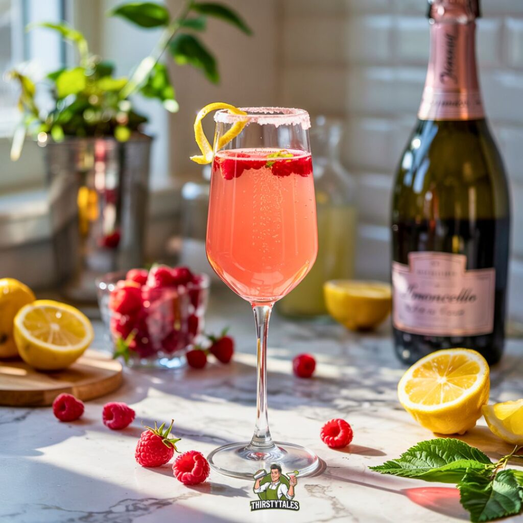 Raspberry Limoncello Prosecco Cocktail Recipe