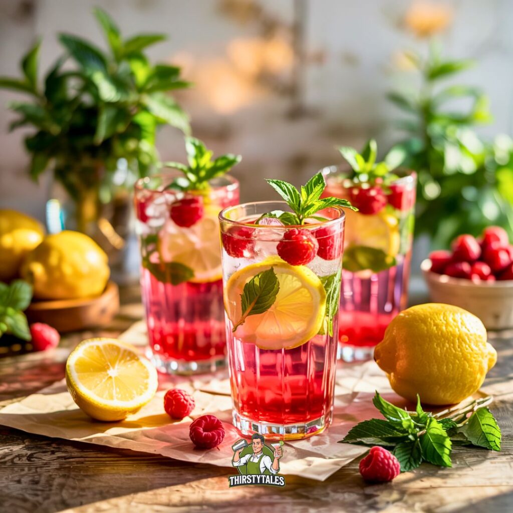 Raspberry Vodka Lemonade Cocktail Recipe