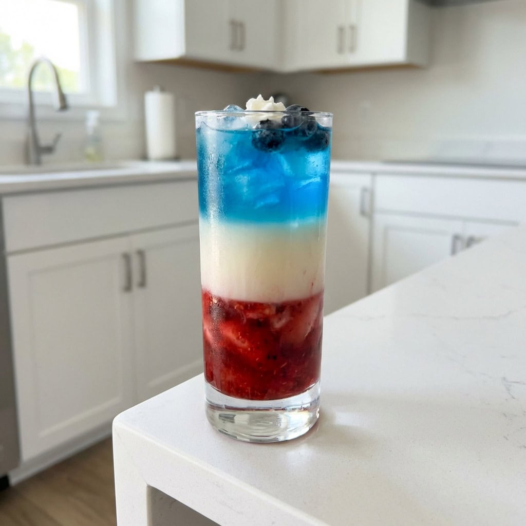 Red, White, and Blueberry Slammer Cocktail Recipe