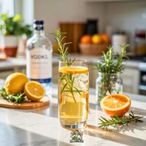 Rosemary Citrus Vodka Cooler Cocktail Recipe