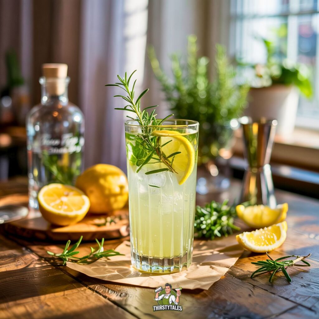 Rosemary Gin Fizz Cockatil Recipe