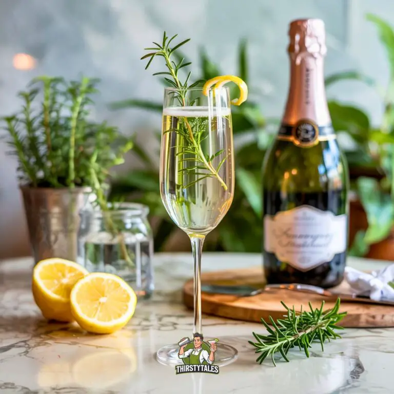 Rosemary Gin Sparkler Cocktail Recipe