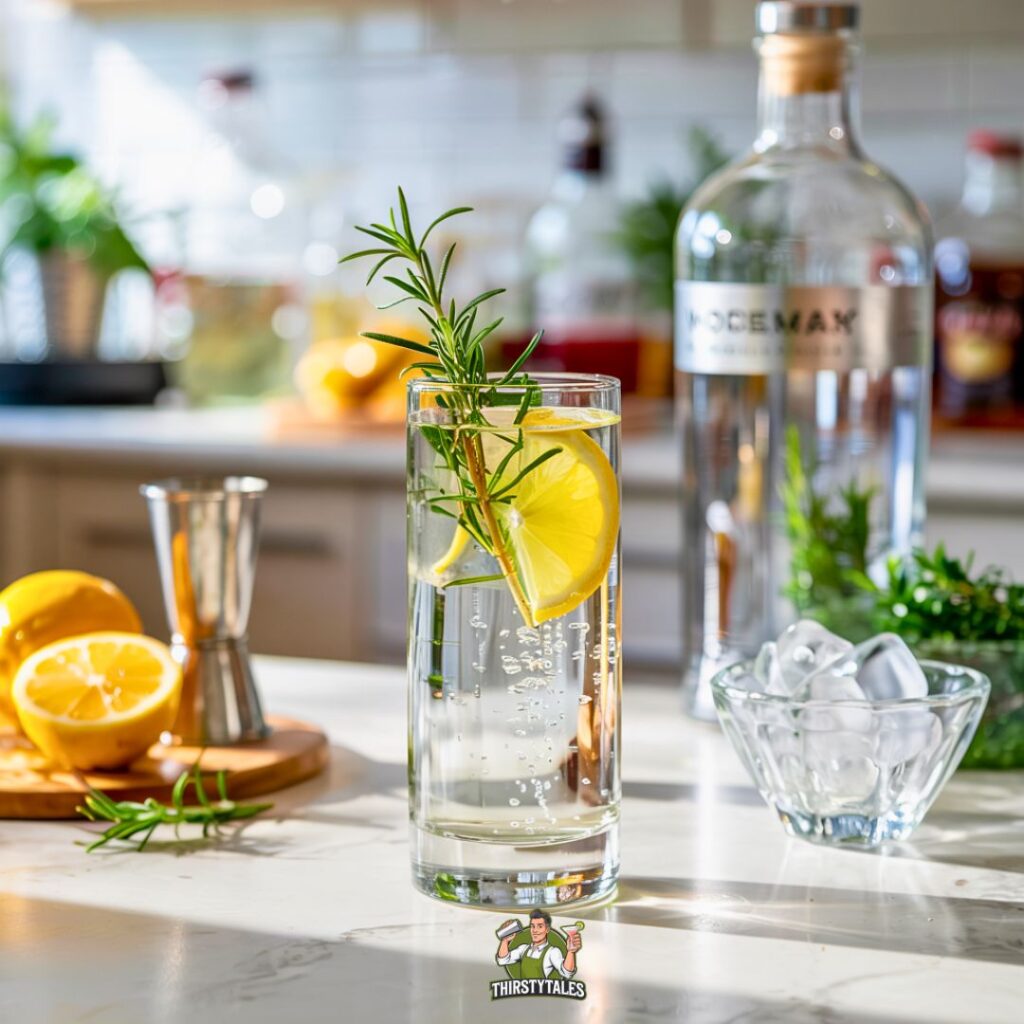 Rosemary Vodka Fizz Cocktail Recipe