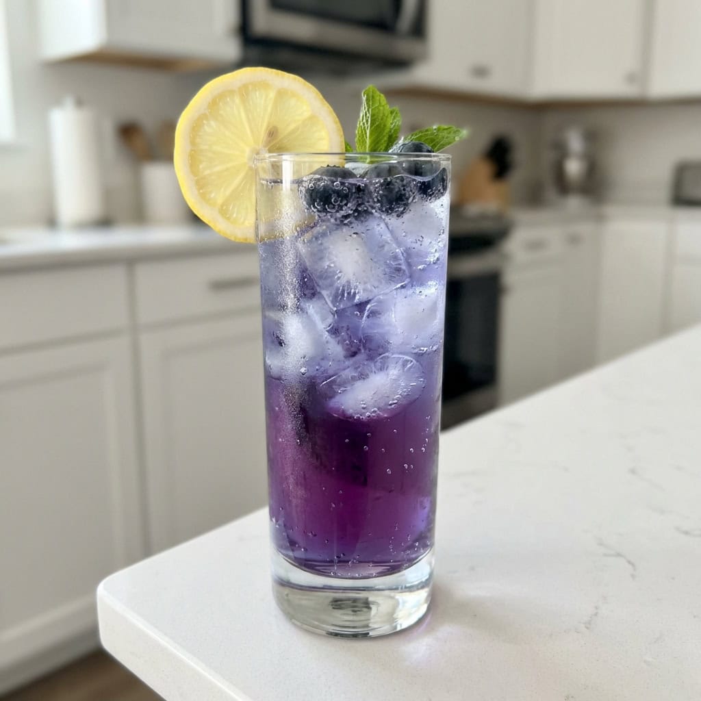 Sparkling Blueberry Lemonade Cocktail Recipe