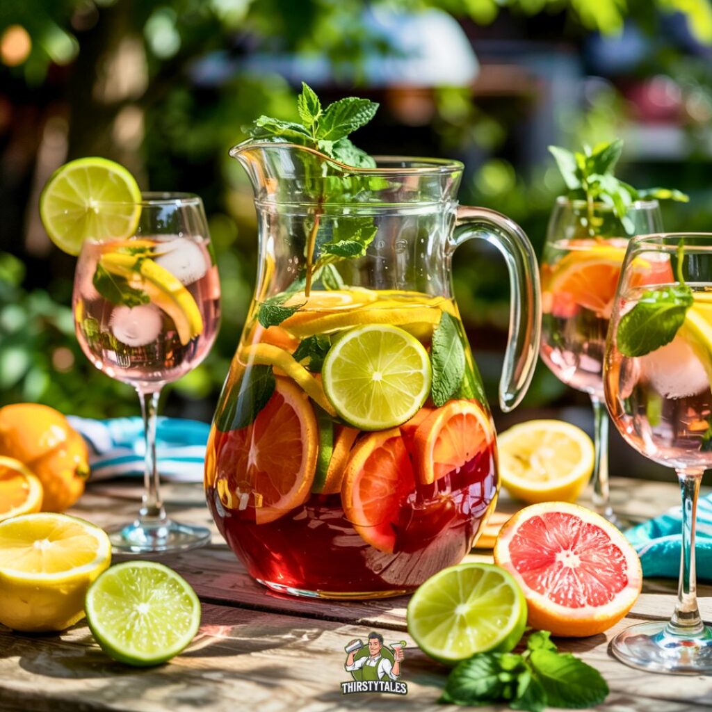Sparkling Citrus Sangria Cocktail Recipe