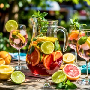 Sparkling Citrus Sangria Cocktail Recipe