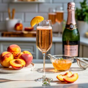 Sparkling Peach Bellini Cockatil Recipe