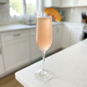 Sparkling Peach Bellini Cocktail Recipe