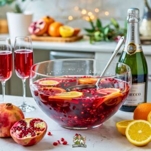 Sparkling Pomegranate Punch Cockatil Recipe