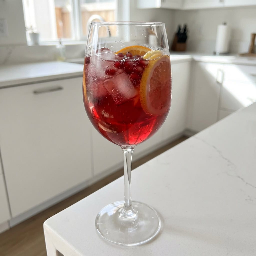Sparkling Pomegranate Punch Cocktail Recipe
