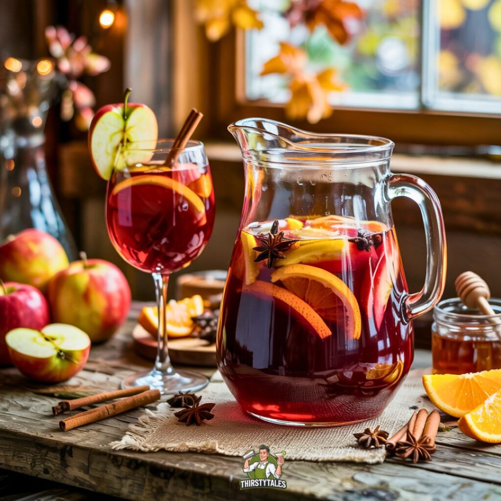 Spiced Apple Sangria Cocktail Recipe