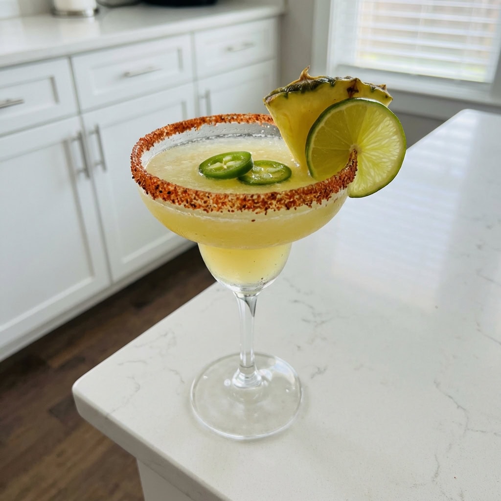 Spicy Pineapple Margarita Cocktail Recipe