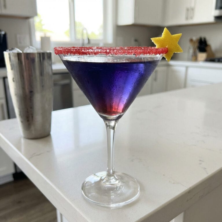 Stars and Stripes Martini Cocktail Recipe