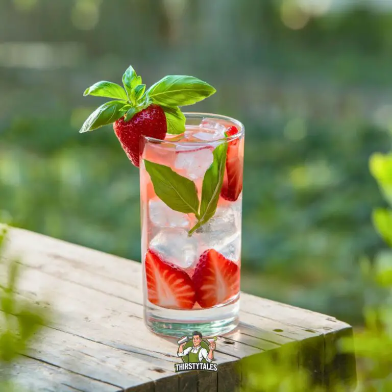 Strawberry Basil Gin Cocktail Recipe