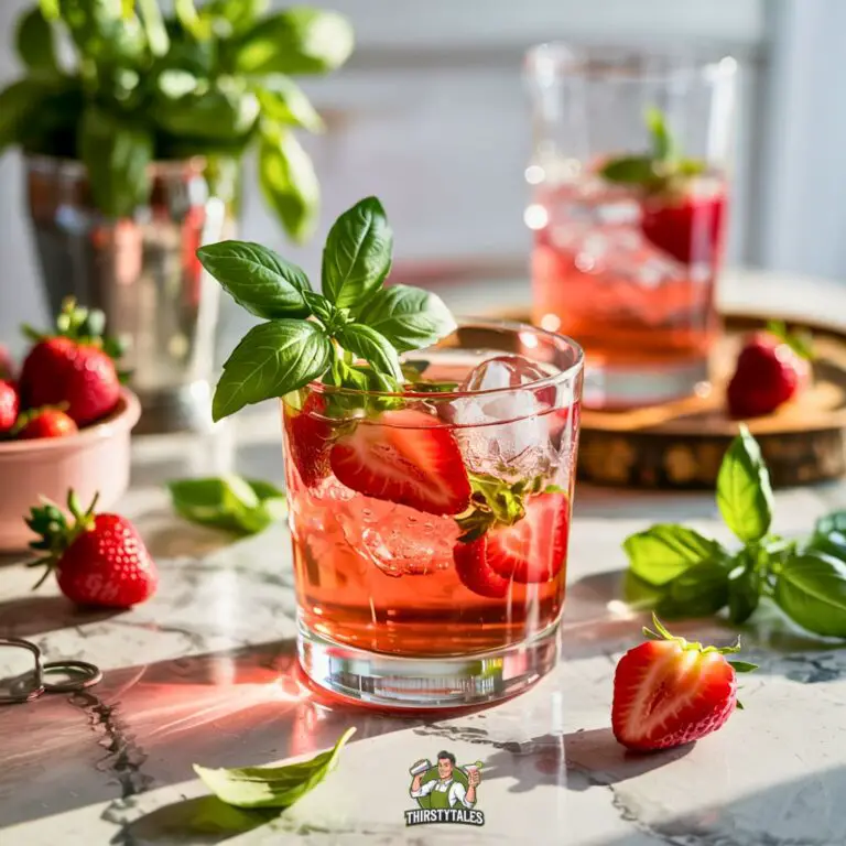 Strawberry Basil Smash Cocktail Recipe