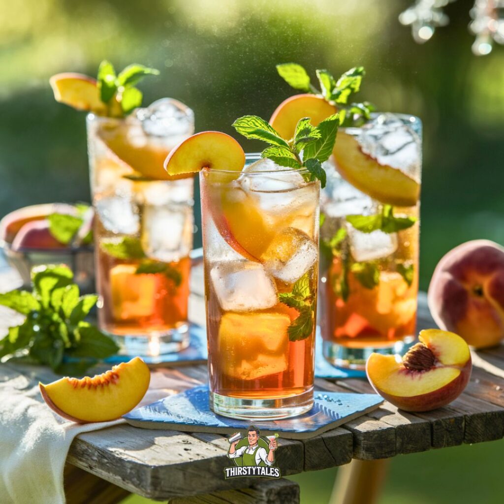 Sweet Peach Iced Tea Cocktail Recipe