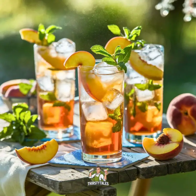 Sweet Peach Iced Tea Cocktail Recipe