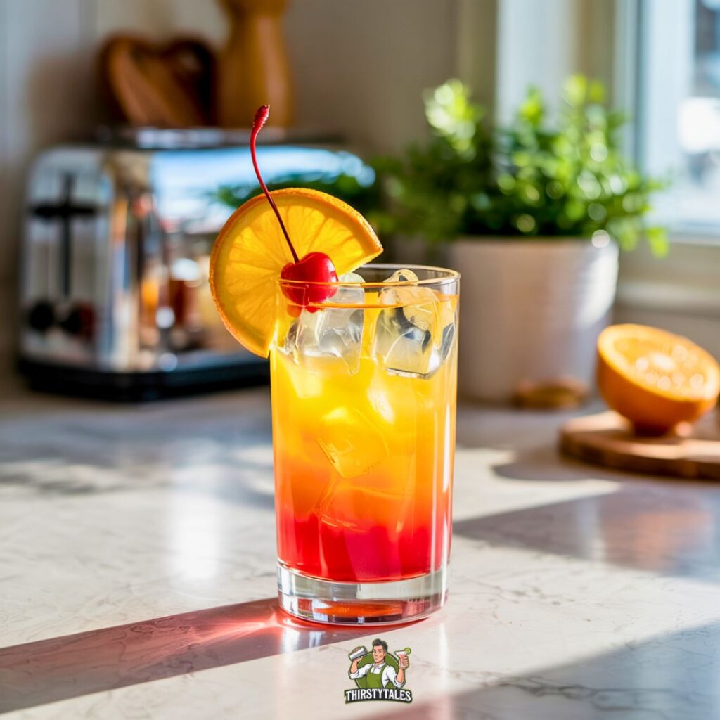 Tropical Vodka Sunrise Cocktail Recipe