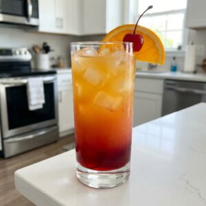 Tropical Vodka Sunrise Cocktail Recipe