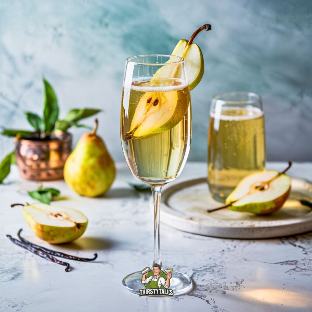 Vanilla Pear Fizz Cocktail Recipe