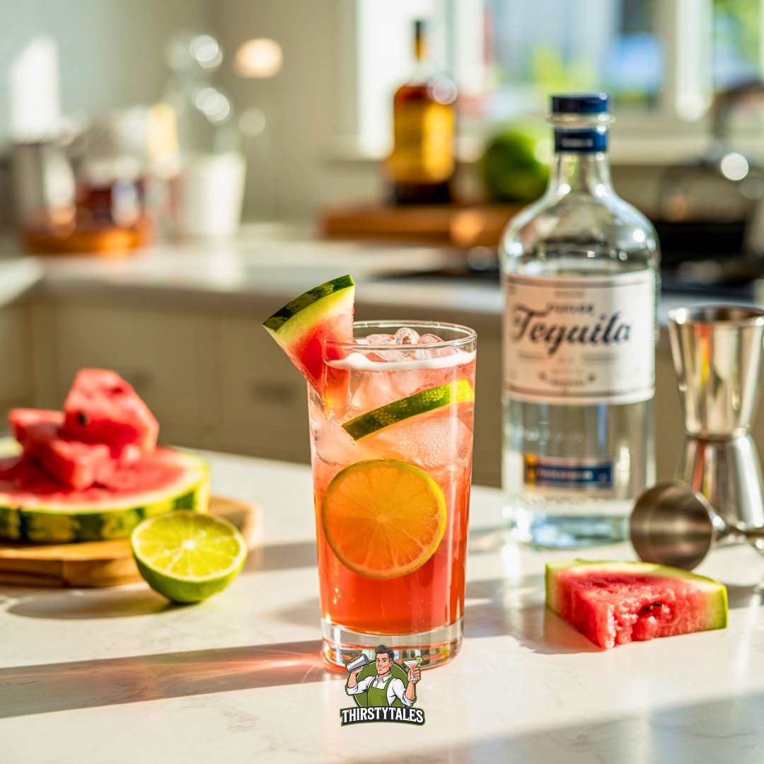Watermelon Tequila Fizz Cocktail Recipe