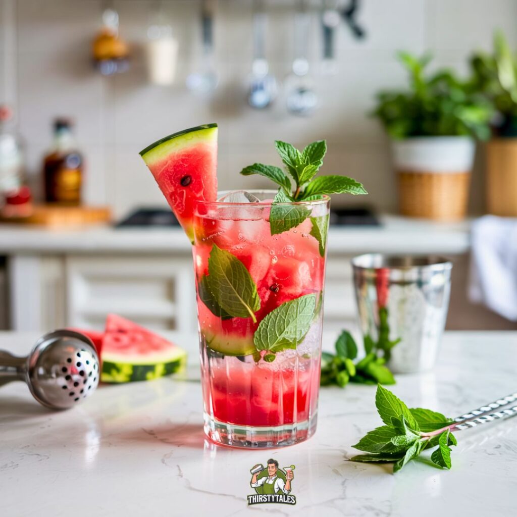 Watermelon Vodka Cooler Cocktail Recipe