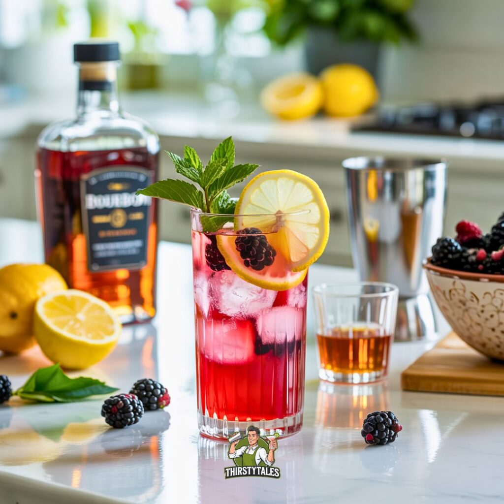 Blackberry Bourbon Lemonade Cocktail Recipe