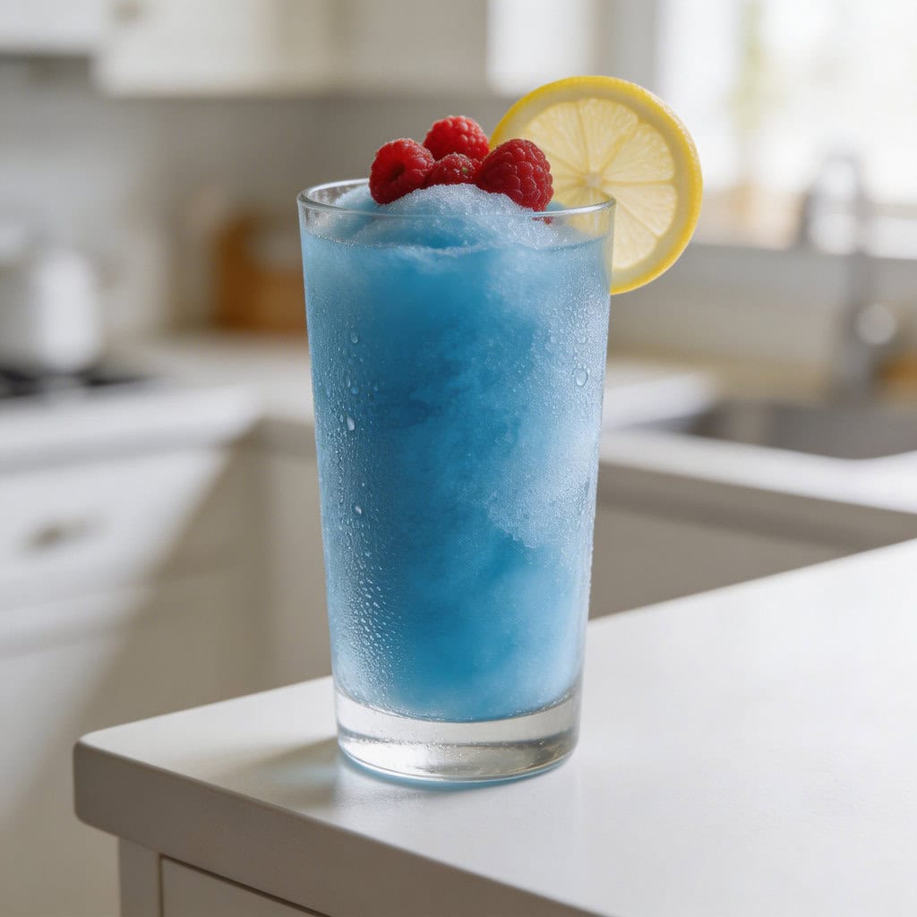 Blue Raspberry Slushie Mocktail Recipe
