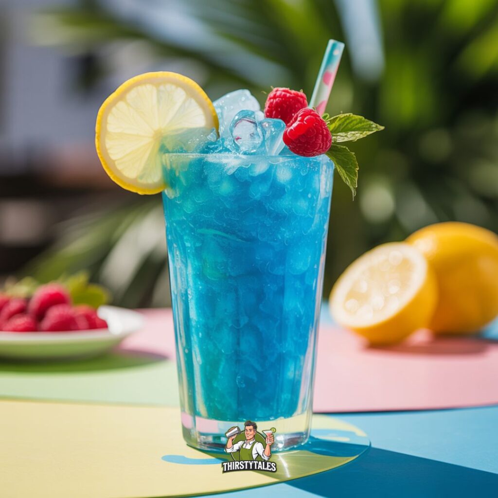 Blue Raspberry Slushie Mocktail Recipe